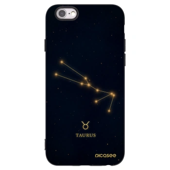 Picasee fekete szilikon tok az alábbi mobiltelefonokra Apple iPhone 6/6S - TAURUS