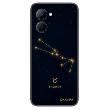 Picasee fekete szilikon tok az alábbi mobiltelefonokra Realme C33 (2023) - TAURUS