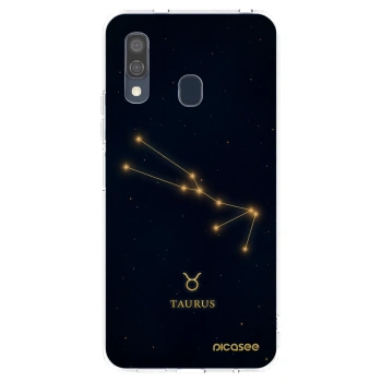 Picasee átlátszó szilikon tok az alábbi mobiltelefonokra Samsung Galaxy A40 A405F - TAURUS