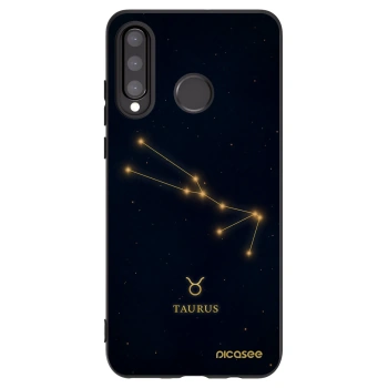 Picasee fekete szilikon tok az alábbi mobiltelefonokra Huawei P30 Lite - TAURUS