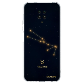 Picasee átlátszó szilikon tok az alábbi mobiltelefonokra Xiaomi Redmi Note 9 Pro - TAURUS