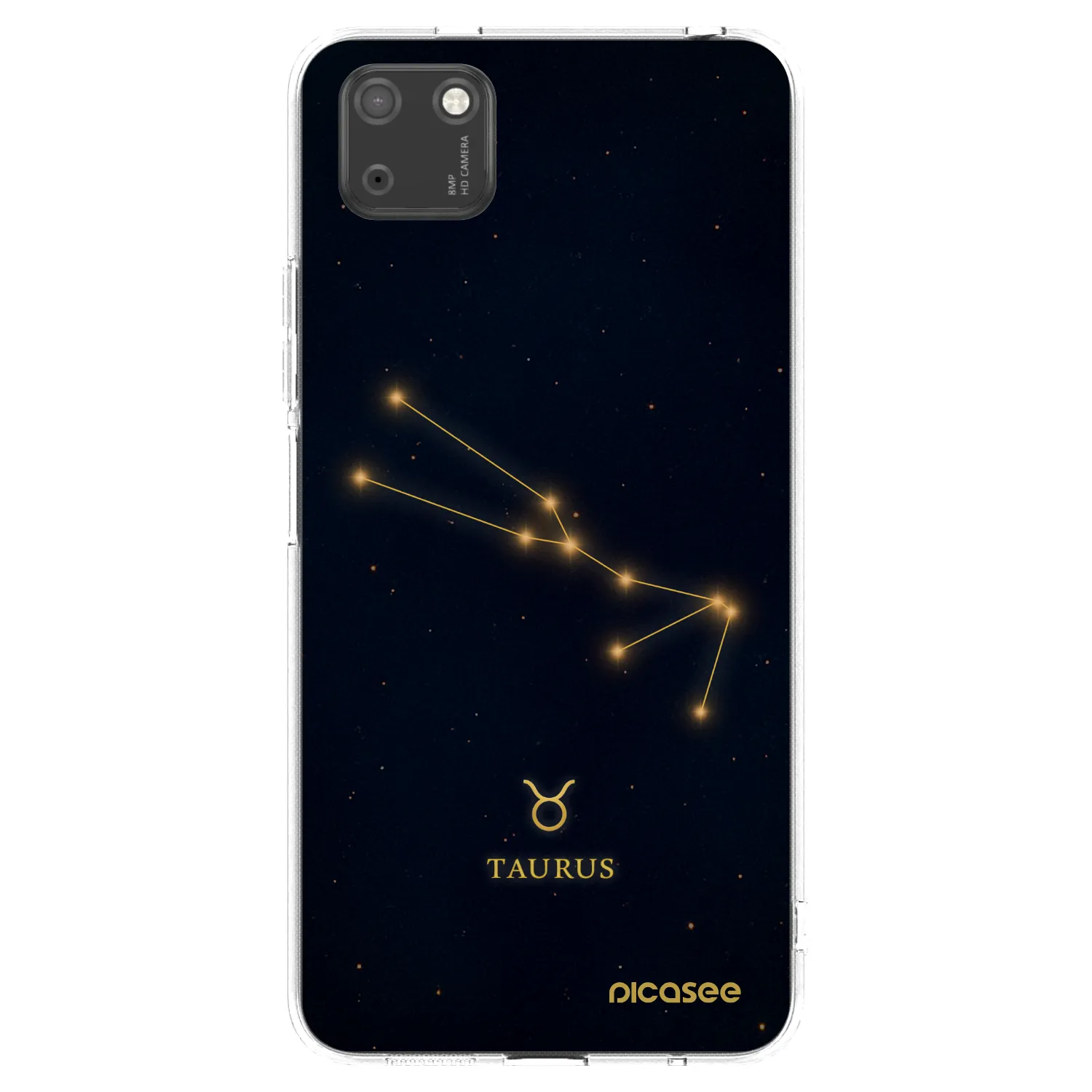 Picasee átlátszó szilikon tok az alábbi mobiltelefonokra Huawei Y5P - TAURUS