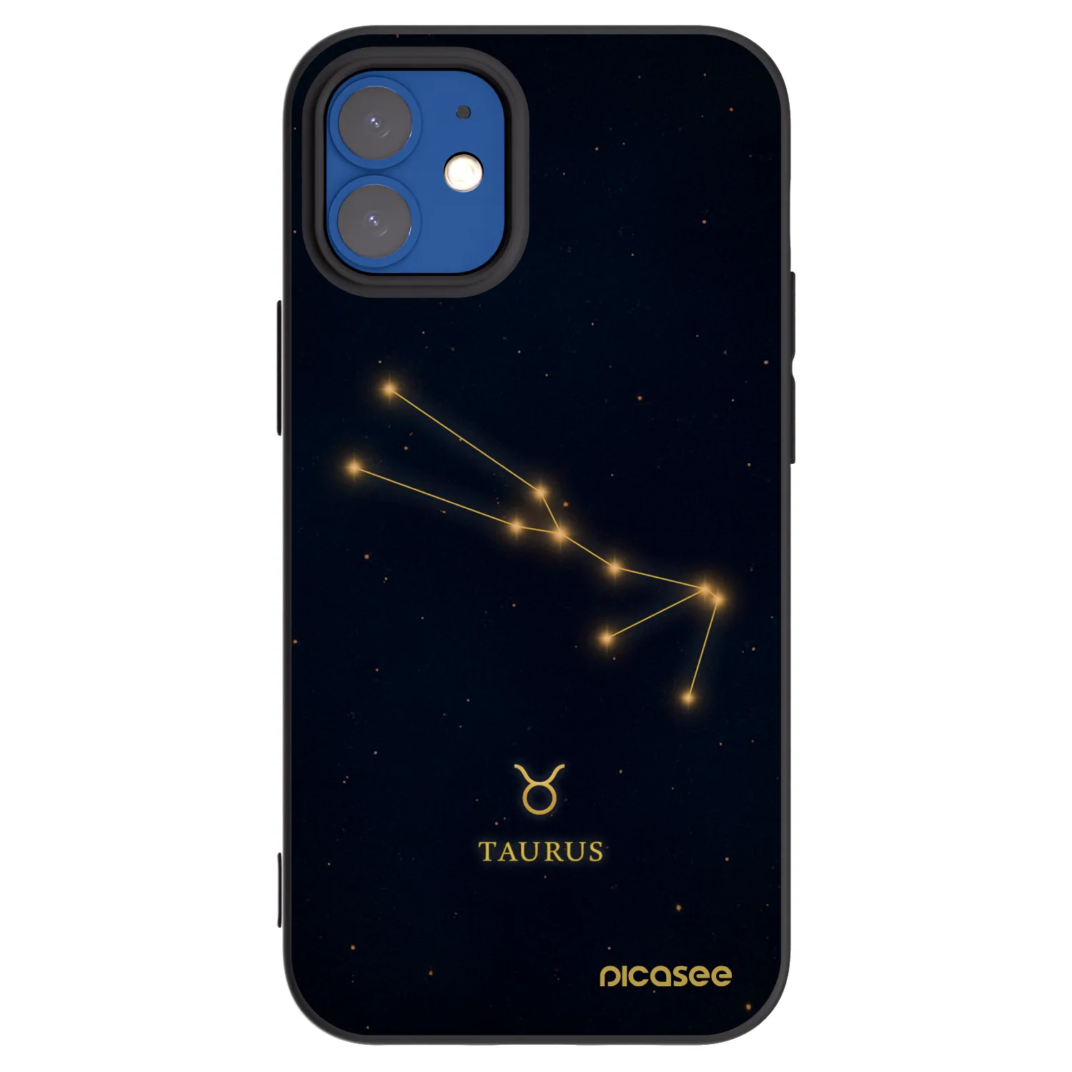 Picasee fekete szilikon tok az alábbi mobiltelefonokra Apple iPhone 12 mini - TAURUS