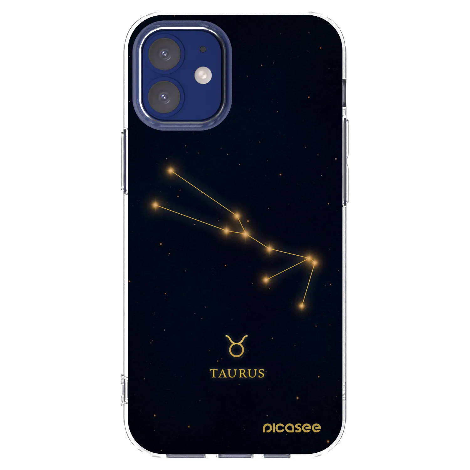 Picasee átlátszó szilikon tok az alábbi mobiltelefonokra Apple iPhone 12 mini - TAURUS