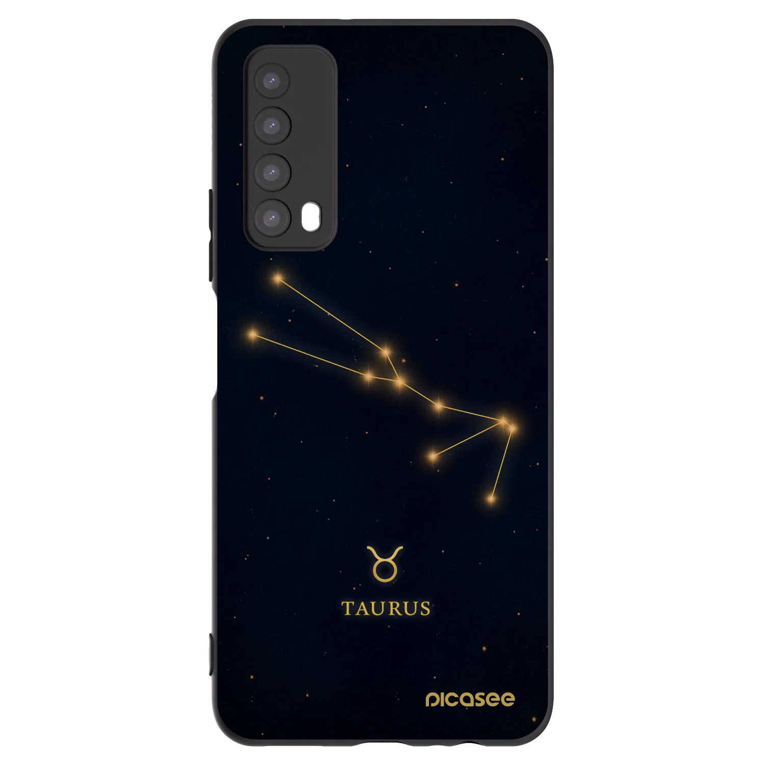 Picasee fekete szilikon tok az alábbi mobiltelefonokra Huawei P Smart 2021 - TAURUS