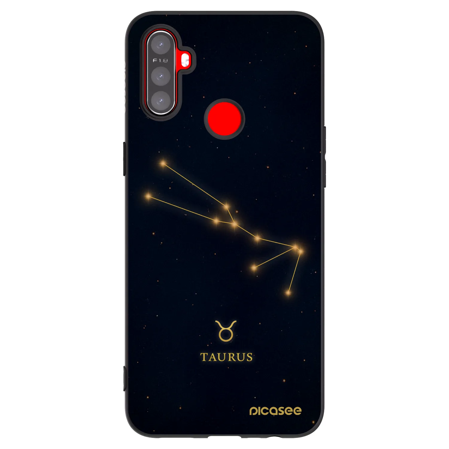 Picasee fekete szilikon tok az alábbi mobiltelefonokra Realme C3 - TAURUS