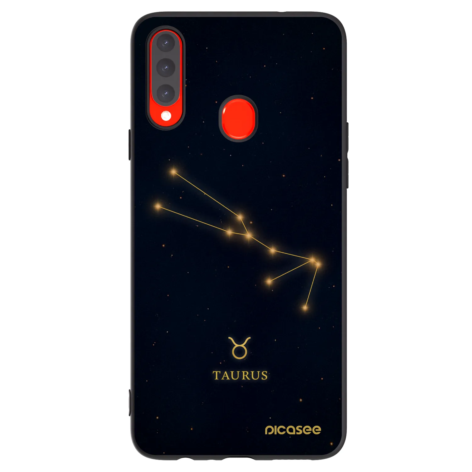 Picasee fekete szilikon tok az alábbi mobiltelefonokra Samsung Galaxy A20s - TAURUS
