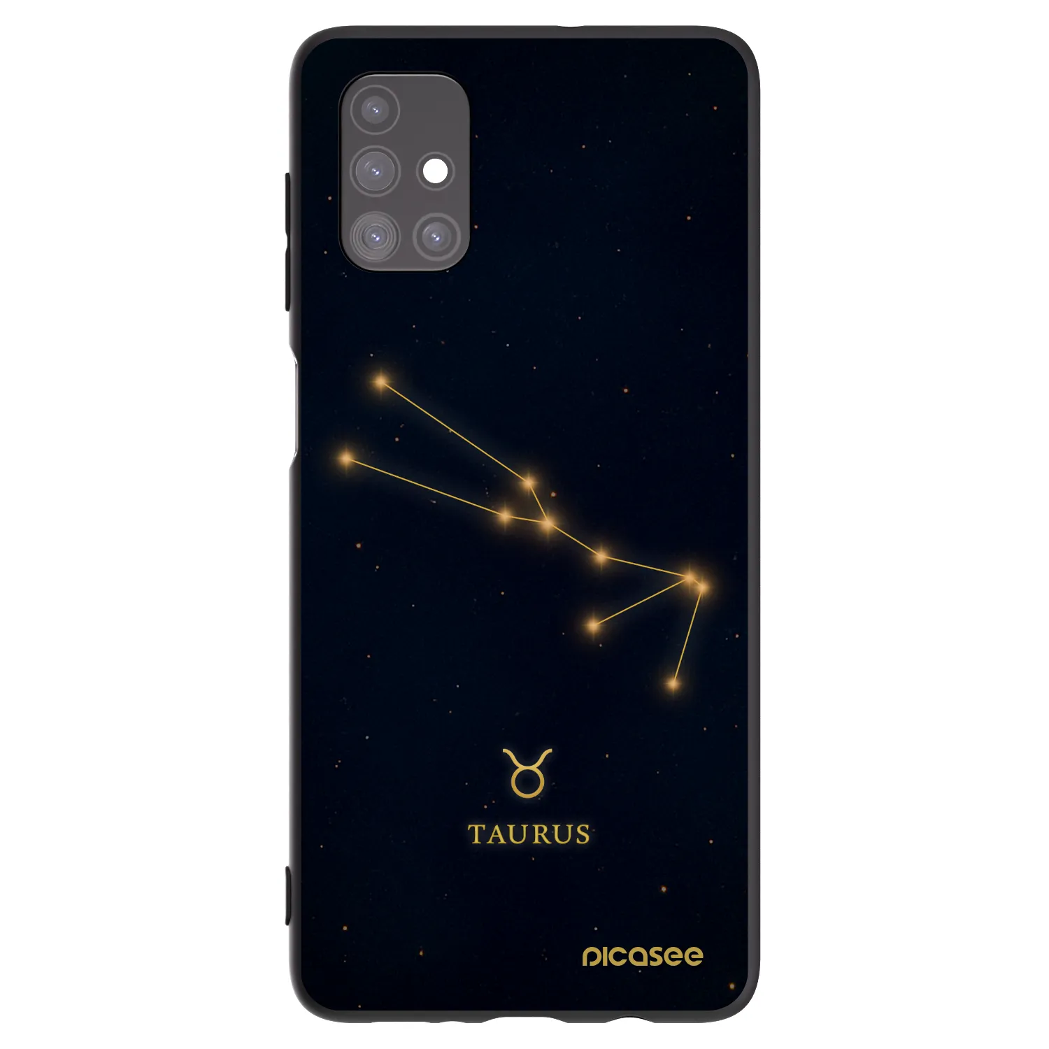 Picasee fekete szilikon tok az alábbi mobiltelefonokra Samsung Galaxy M51 M515F - TAURUS