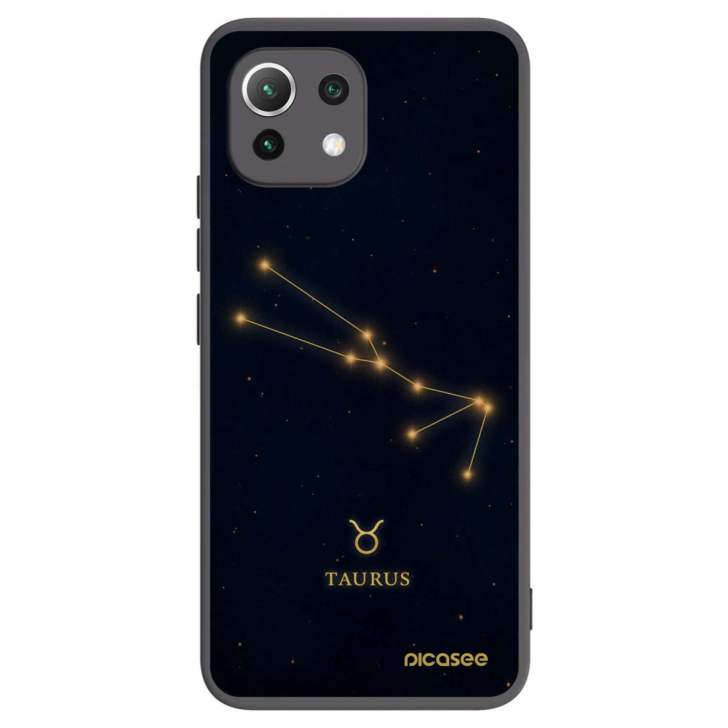 Picasee fekete szilikon tok az alábbi mobiltelefonokra Xiaomi Mi 11 Lite - TAURUS