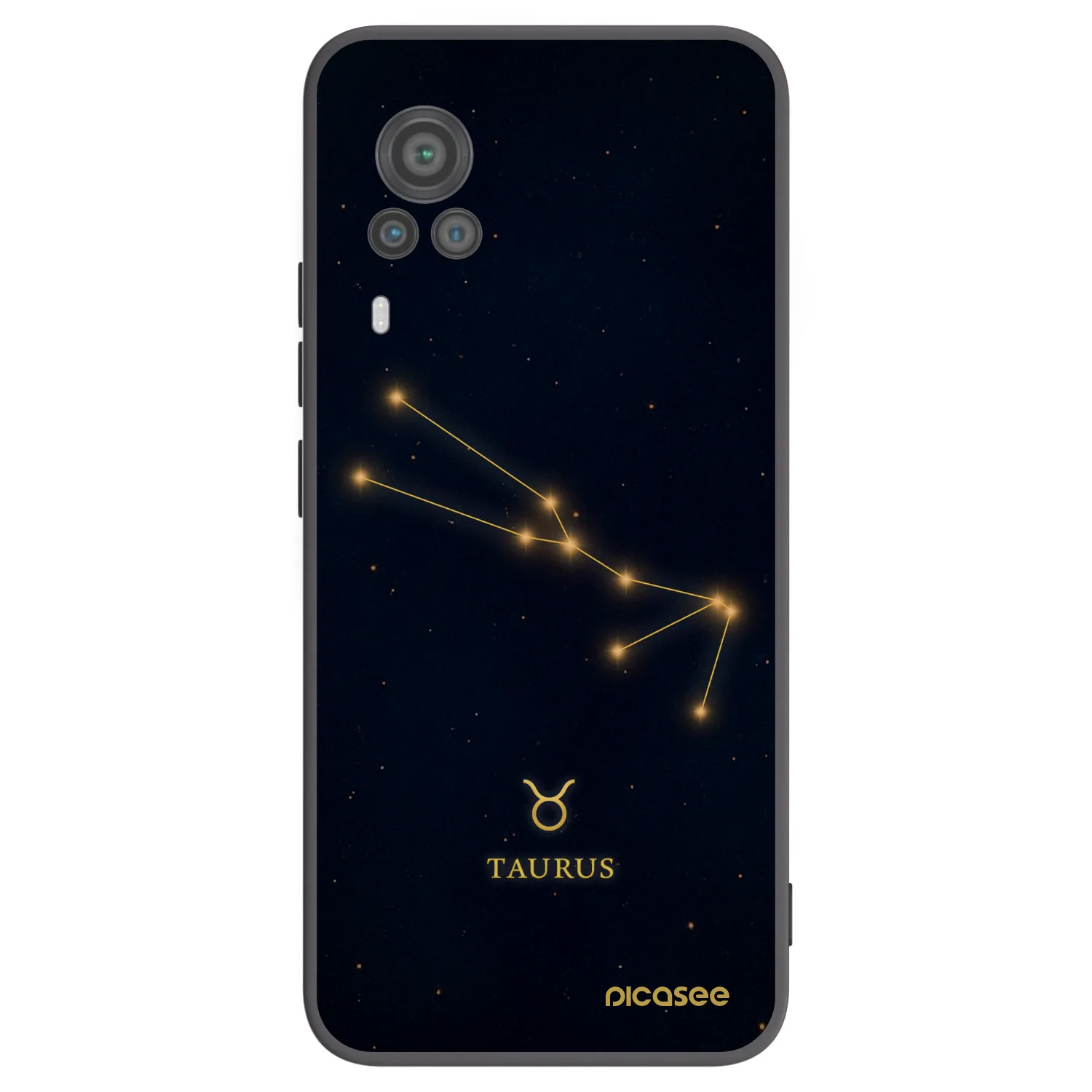 Picasee fekete szilikon tok az alábbi mobiltelefonokra Vivo X60 Pro 5G - TAURUS