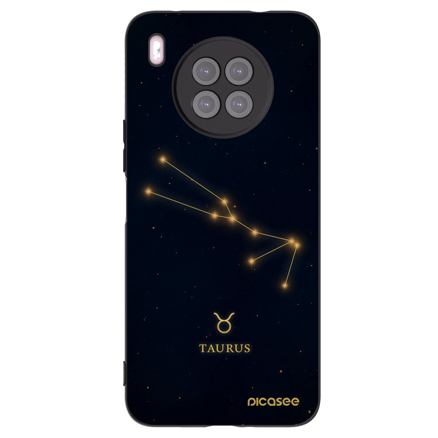 Picasee fekete szilikon tok az alábbi mobiltelefonokra Huawei Nova 8i - TAURUS