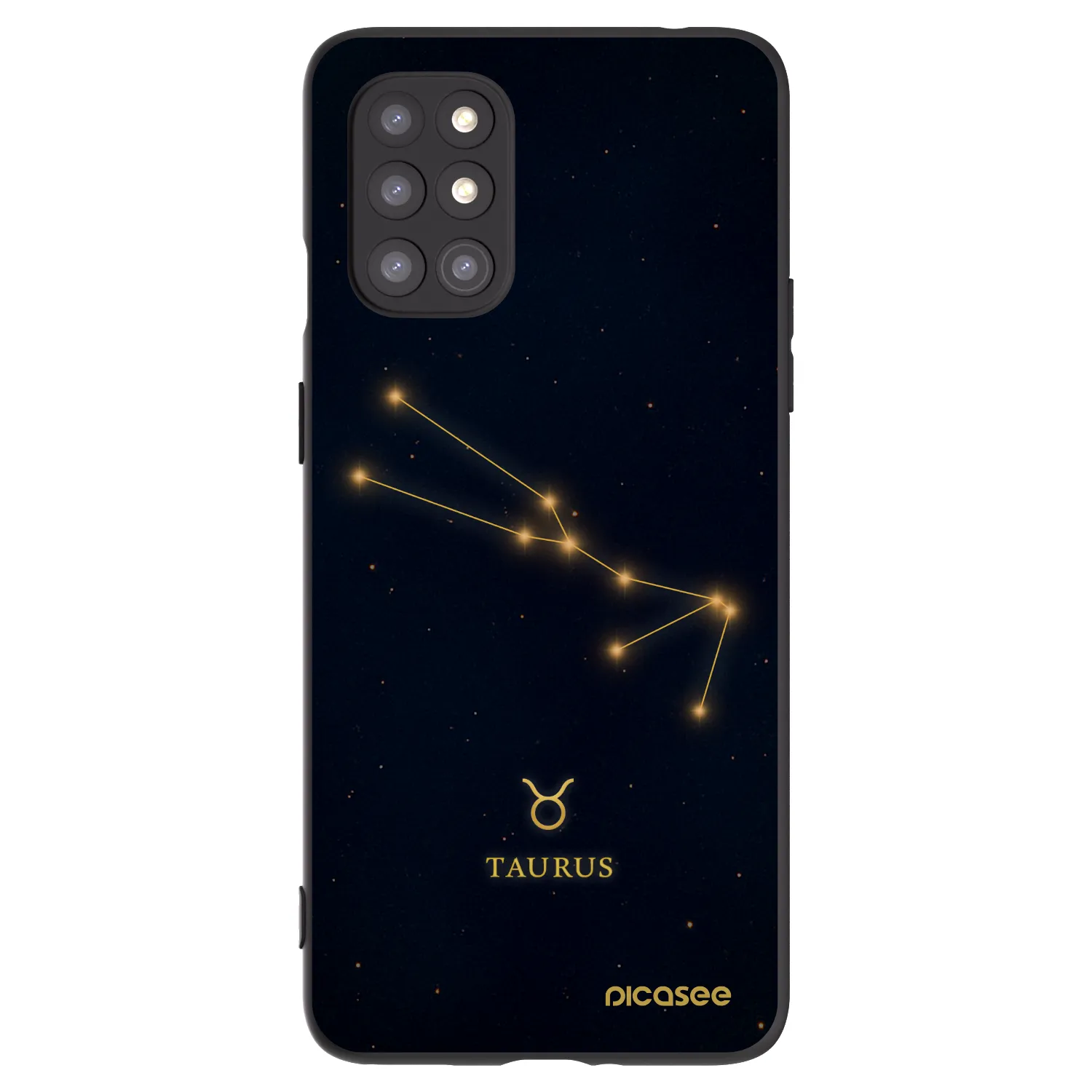 Picasee fekete szilikon tok az alábbi mobiltelefonokra OnePlus 8T - TAURUS