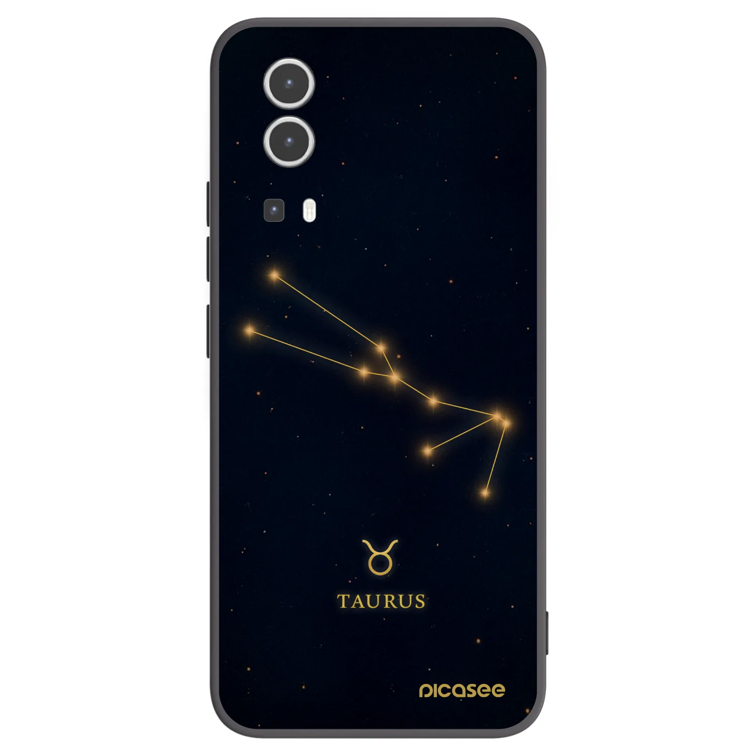 Picasee fekete szilikon tok az alábbi mobiltelefonokra Vivo Y72 5G - TAURUS