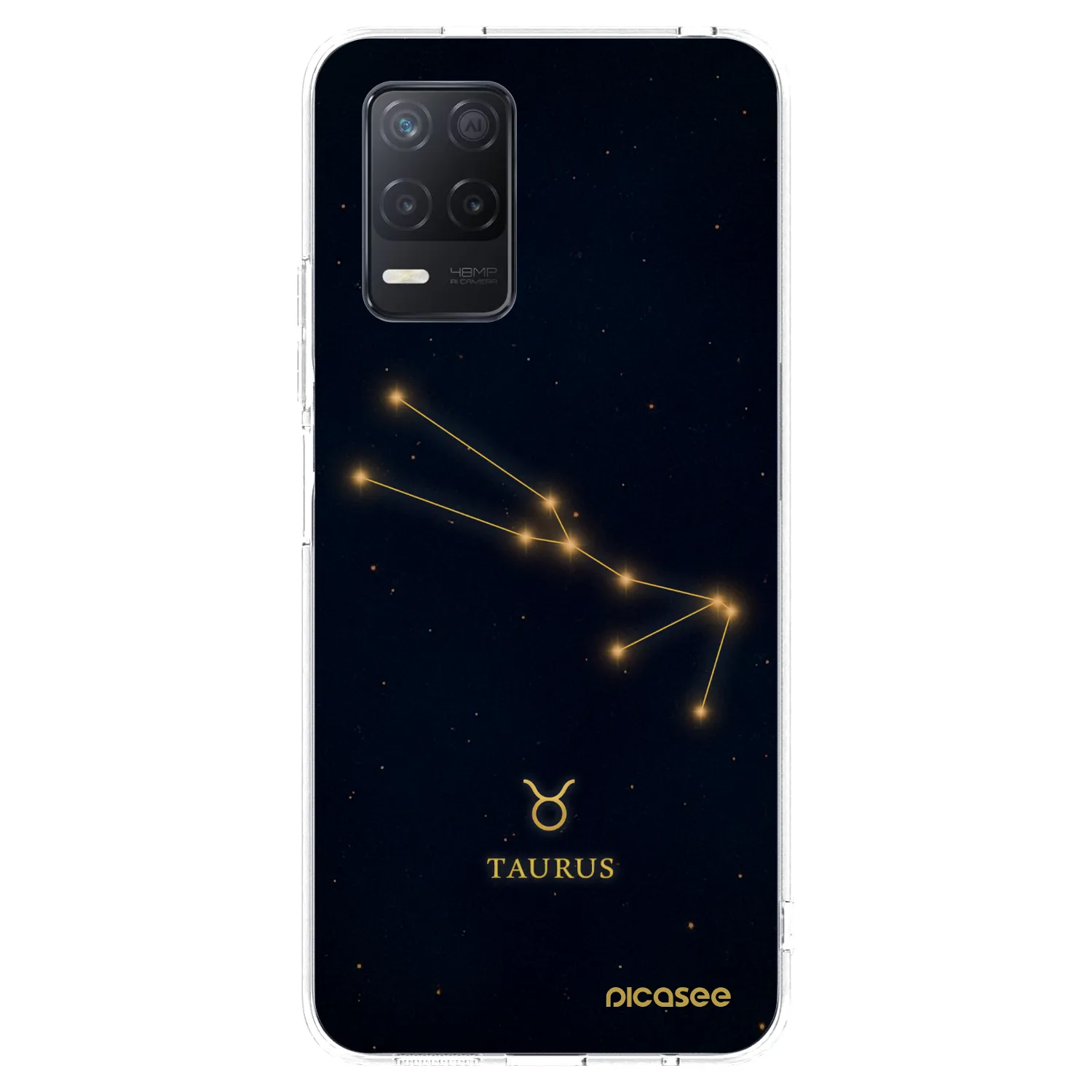 Picasee átlátszó szilikon tok az alábbi mobiltelefonokra Realme 8 5G - TAURUS