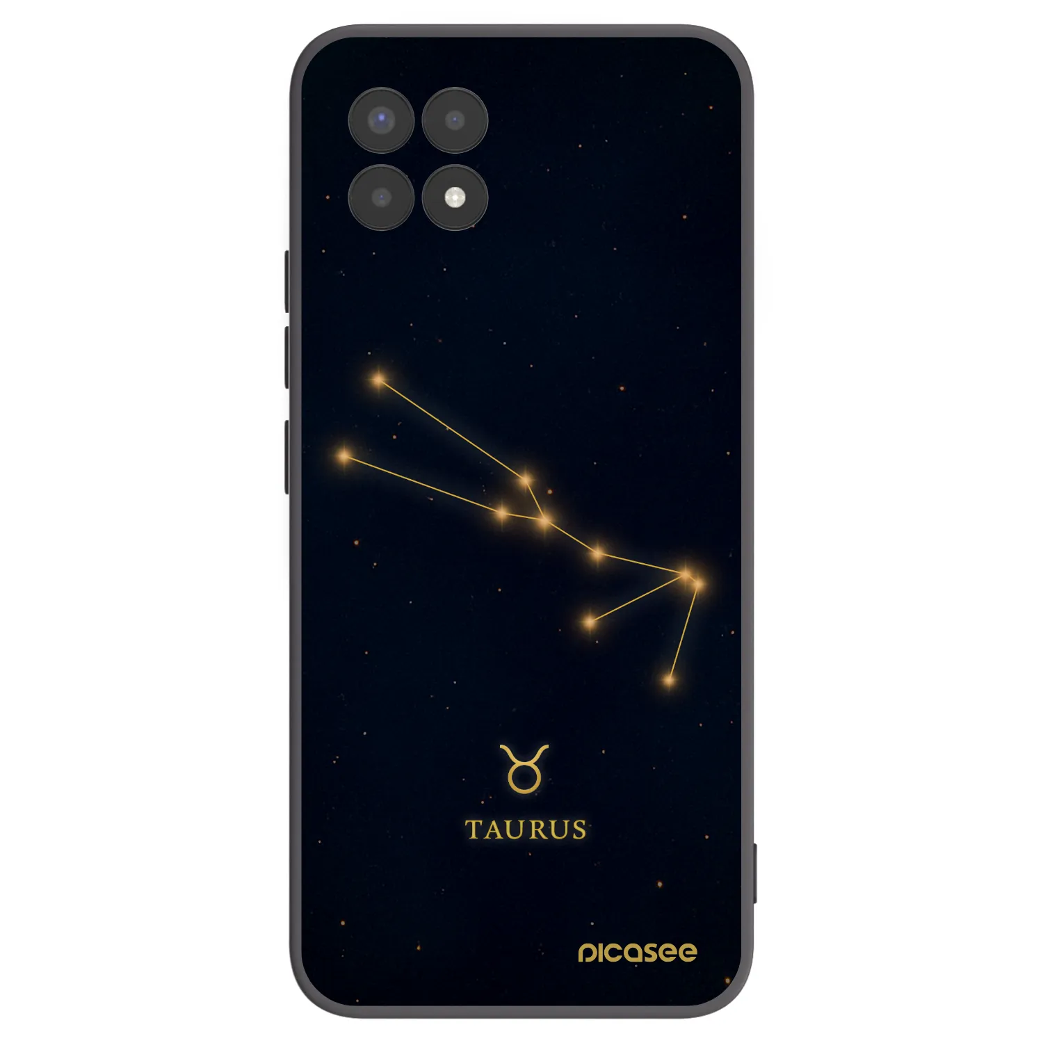 Picasee fekete szilikon tok az alábbi mobiltelefonokra Realme 8i - TAURUS