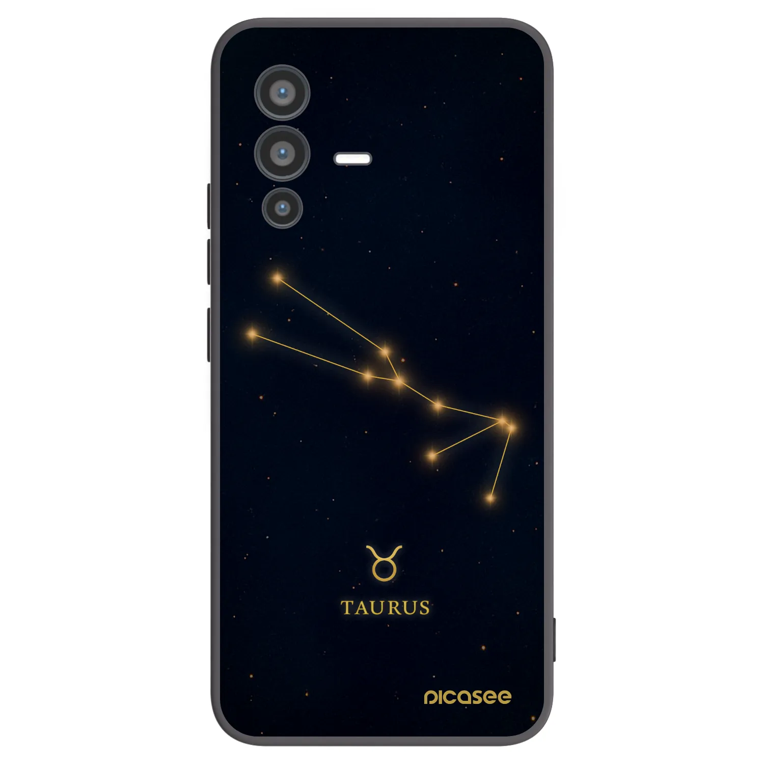 Picasee fekete szilikon tok az alábbi mobiltelefonokra Vivo V23 5G - TAURUS