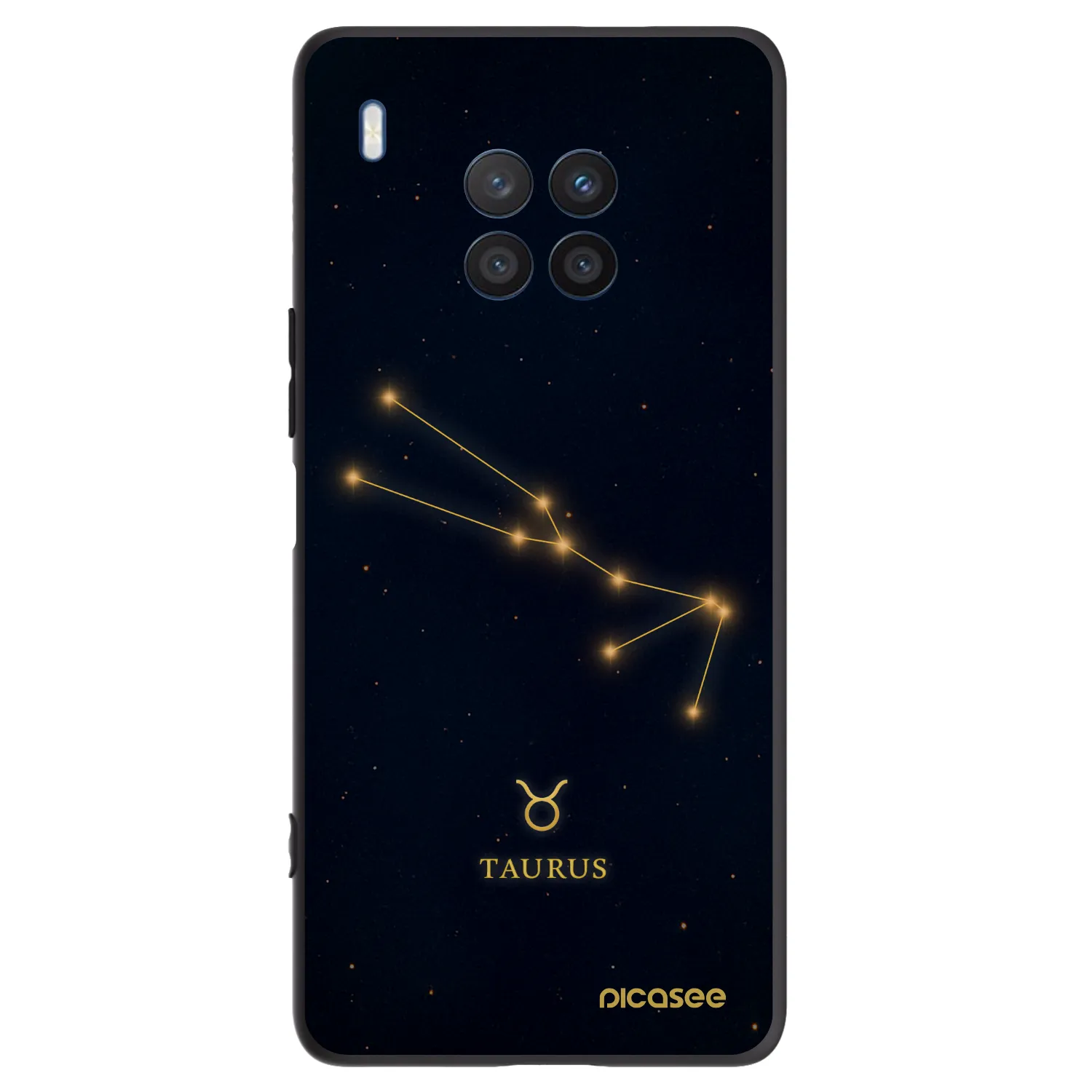 Picasee fekete szilikon tok az alábbi mobiltelefonokra Honor 50 Lite - TAURUS