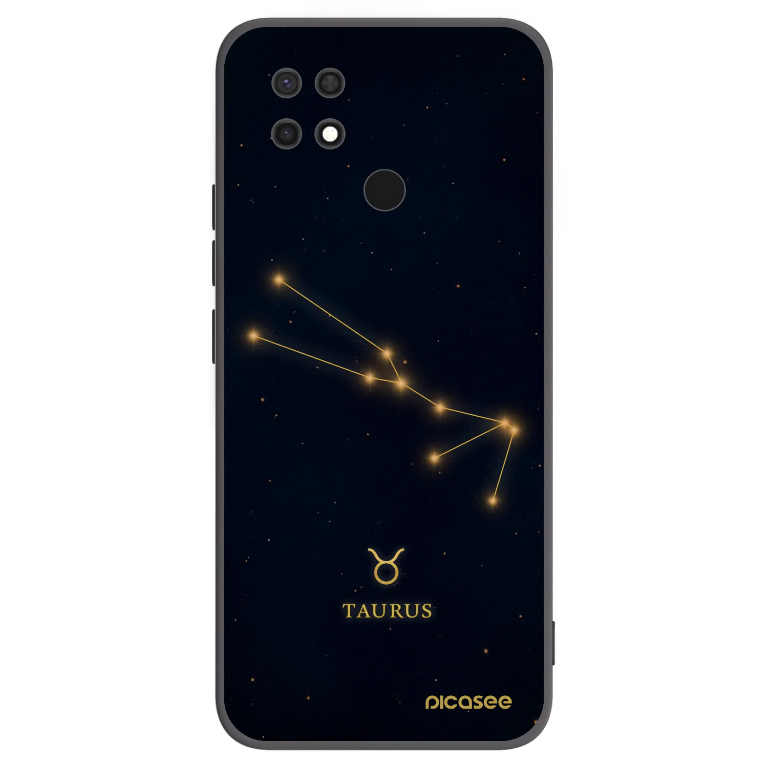 Picasee fekete szilikon tok az alábbi mobiltelefonokra Xiaomi Redmi 10C - TAURUS