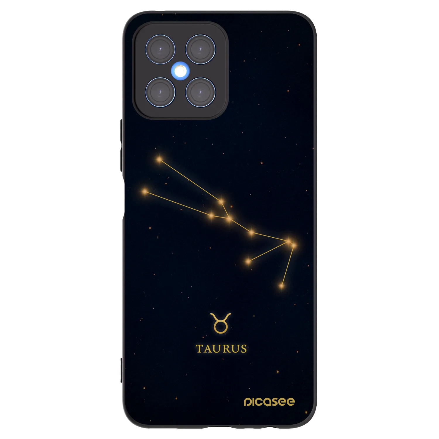 Picasee fekete szilikon tok az alábbi mobiltelefonokra Honor X8 4G - TAURUS