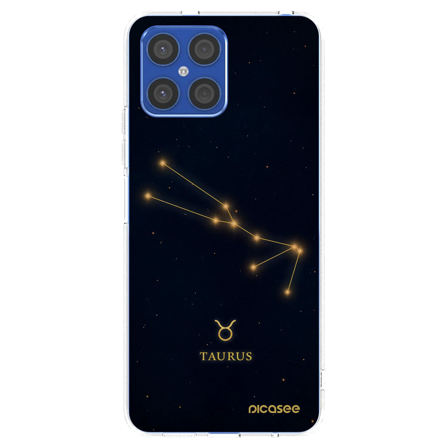 Picasee átlátszó szilikon tok az alábbi mobiltelefonokra Honor X8 4G - TAURUS