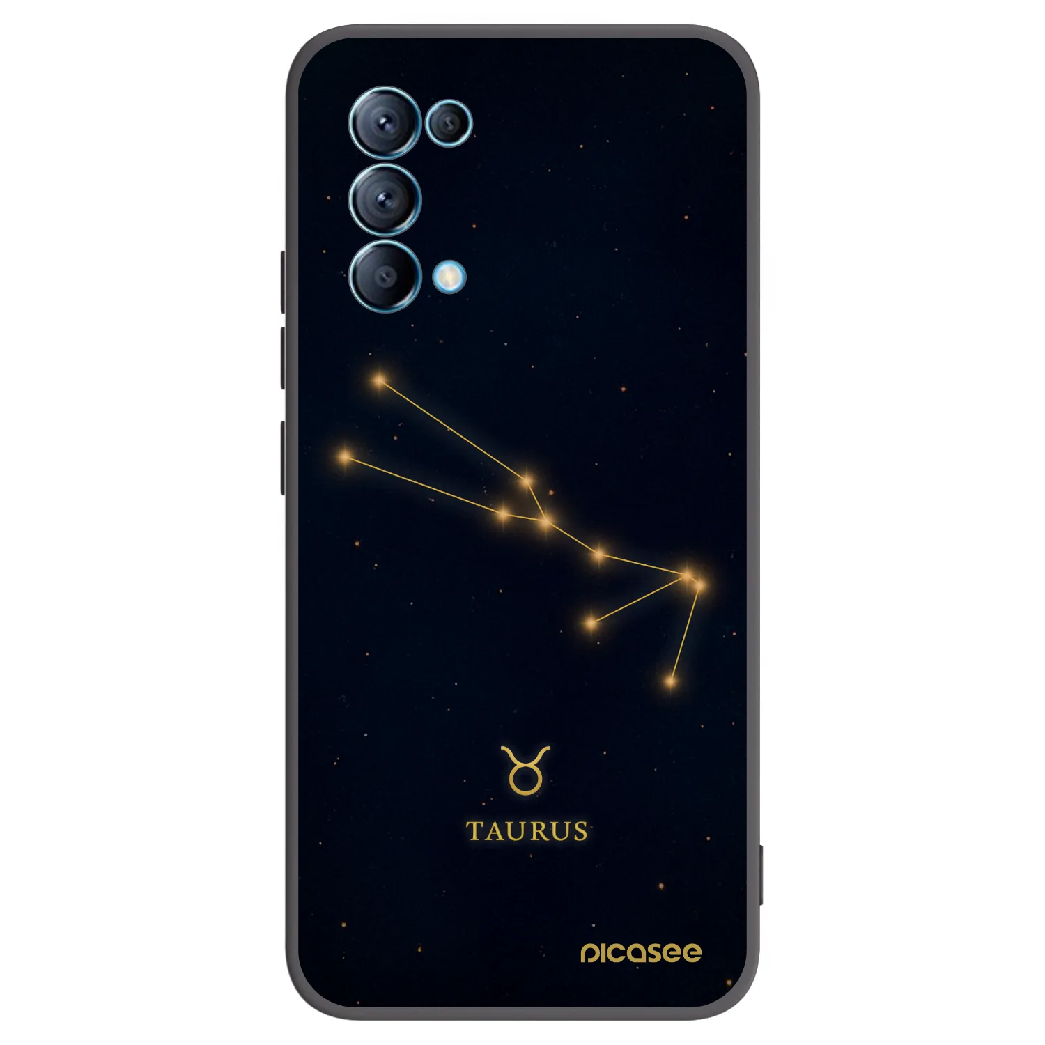 Picasee fekete szilikon tok az alábbi mobiltelefonokra OPPO Reno 5 5G - TAURUS