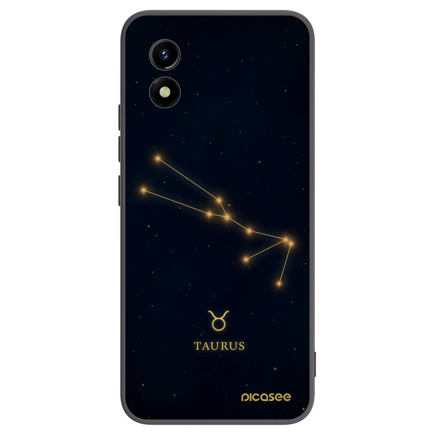 Picasee fekete szilikon tok az alábbi mobiltelefonokra Vivo Y01 - TAURUS