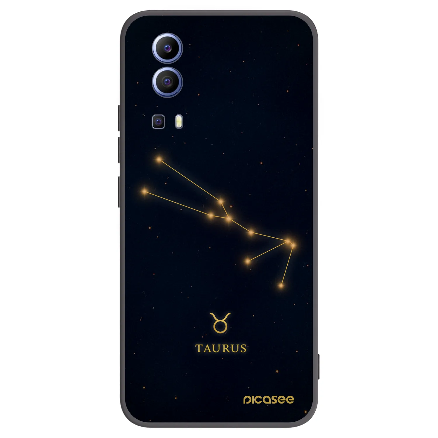 Picasee fekete szilikon tok az alábbi mobiltelefonokra Vivo Y52 5G - TAURUS