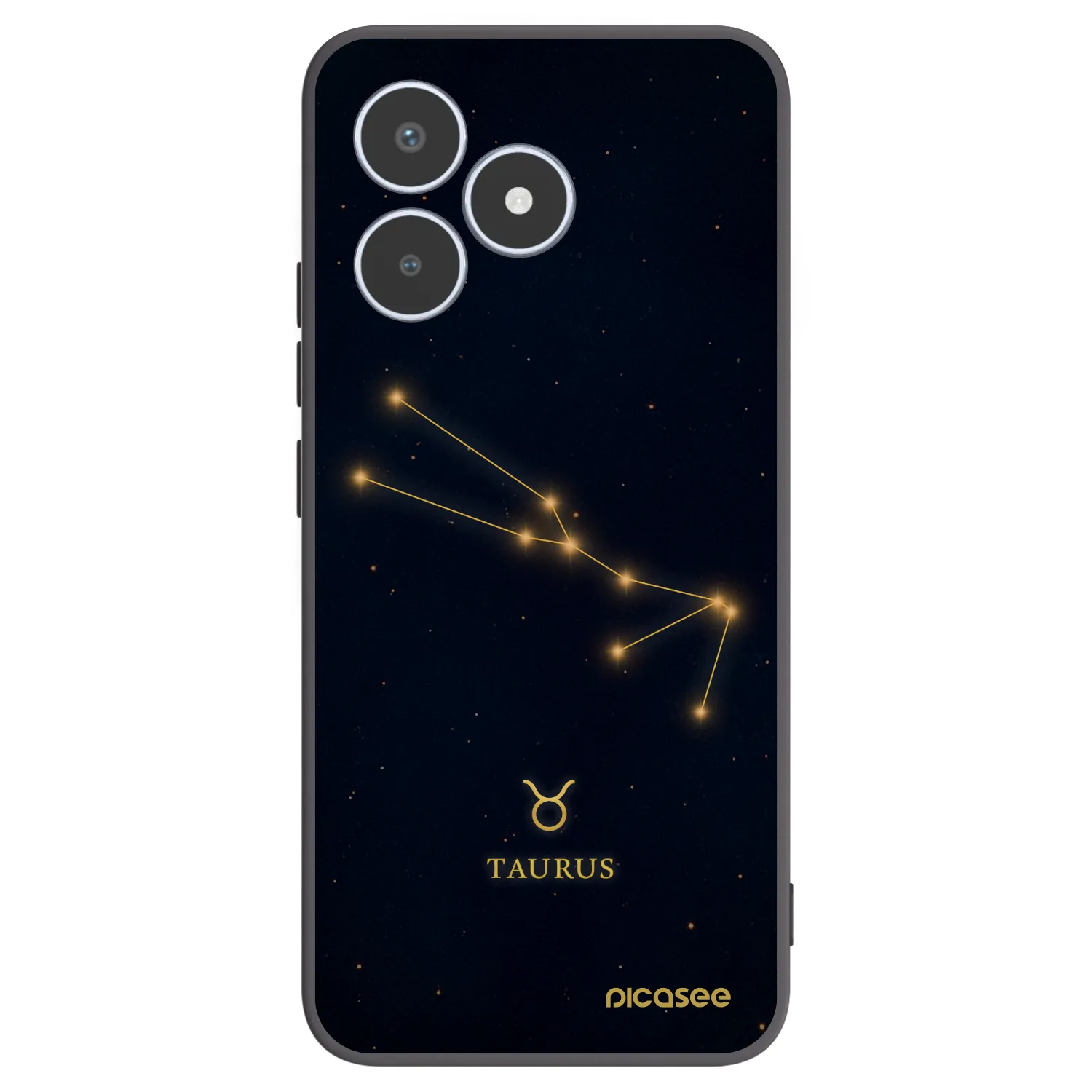 Picasee fekete szilikon tok az alábbi mobiltelefonokra Realme C53 - TAURUS