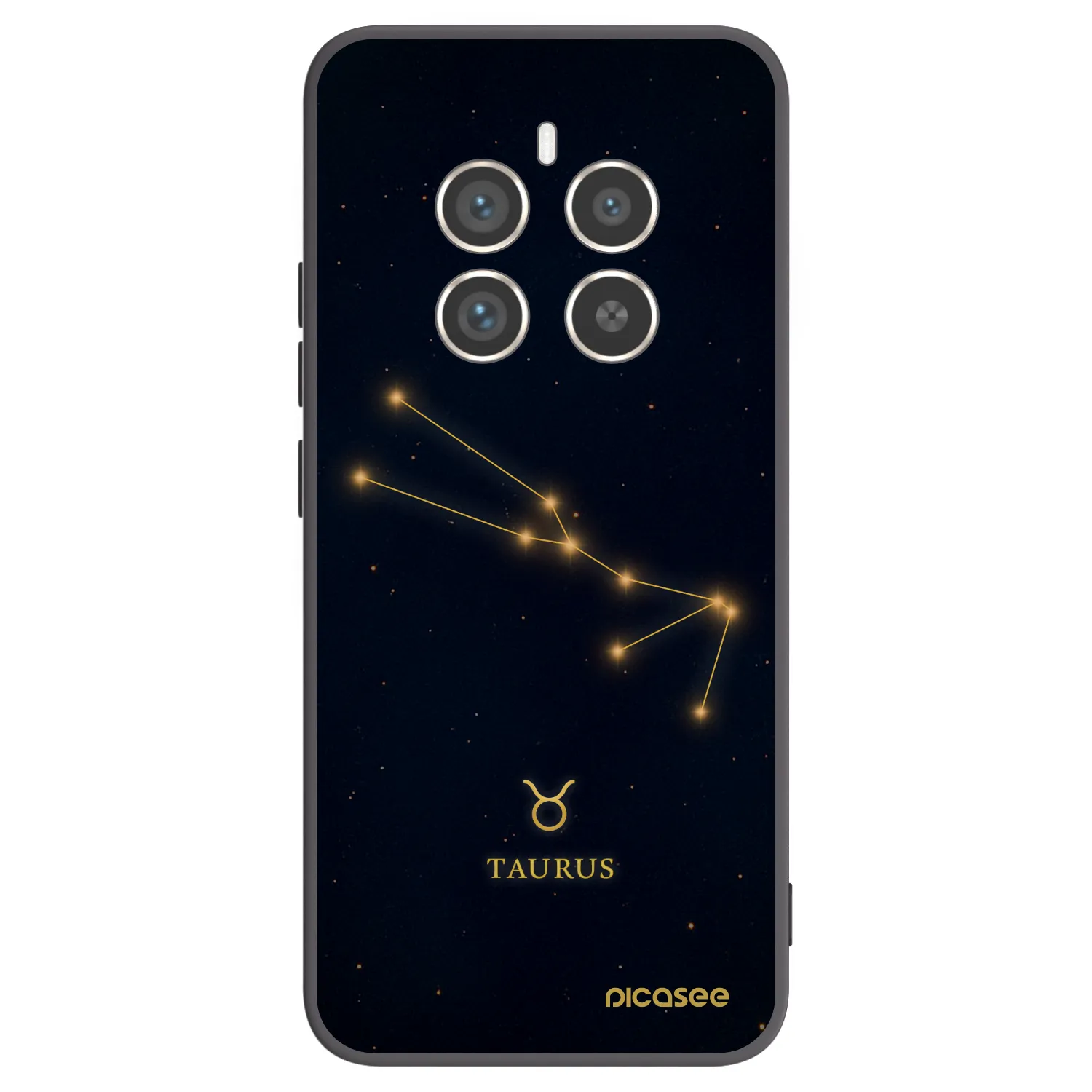 Picasee fekete szilikon tok az alábbi mobiltelefonokra Realme 12 Pro 5G - TAURUS