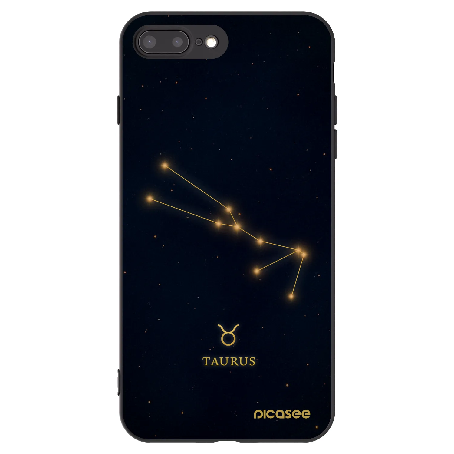 Picasee fekete szilikon tok az alábbi mobiltelefonokra Apple iPhone 8 Plus - TAURUS