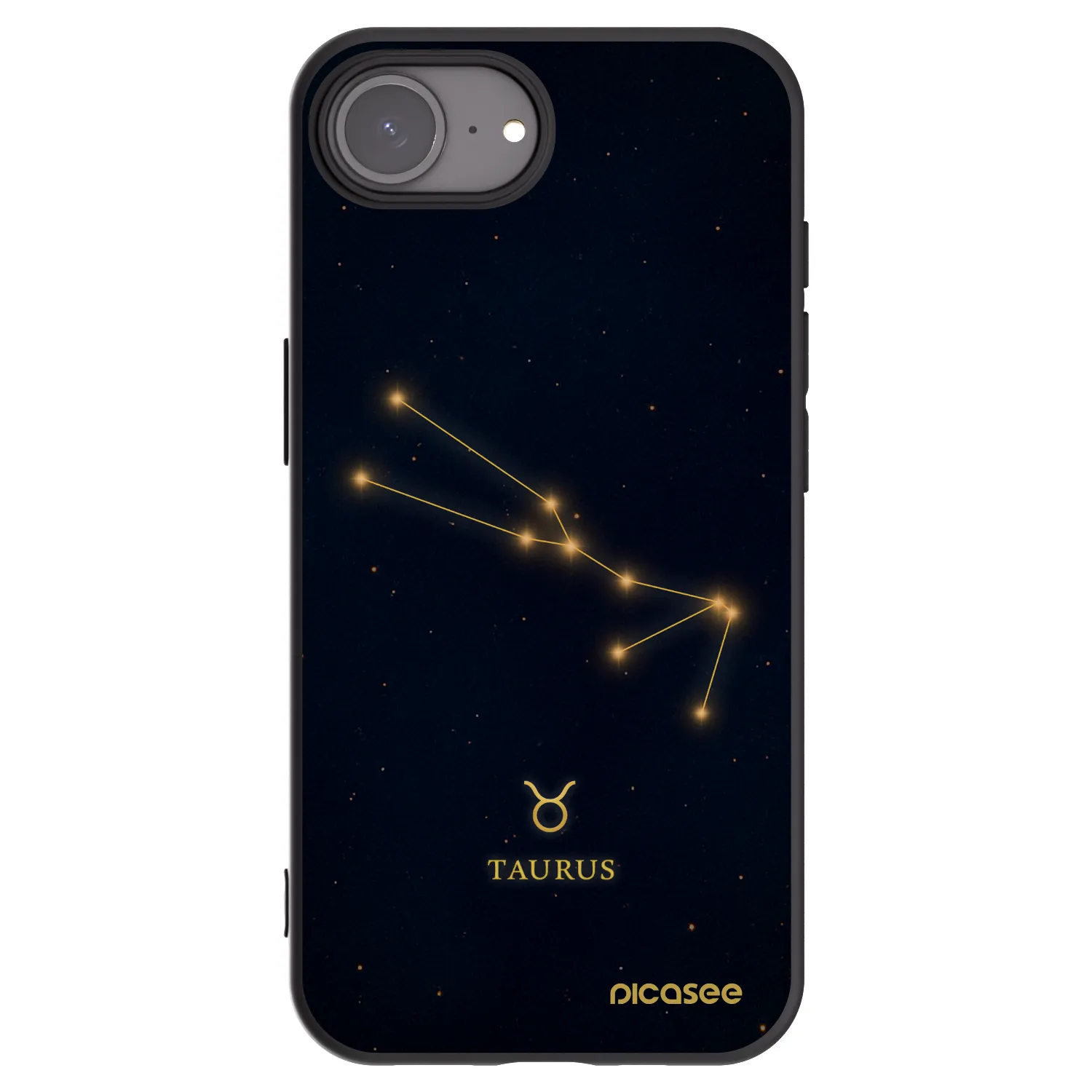 Picasee fekete szilikon tok az alábbi mobiltelefonokra Apple iPhone 16e - TAURUS