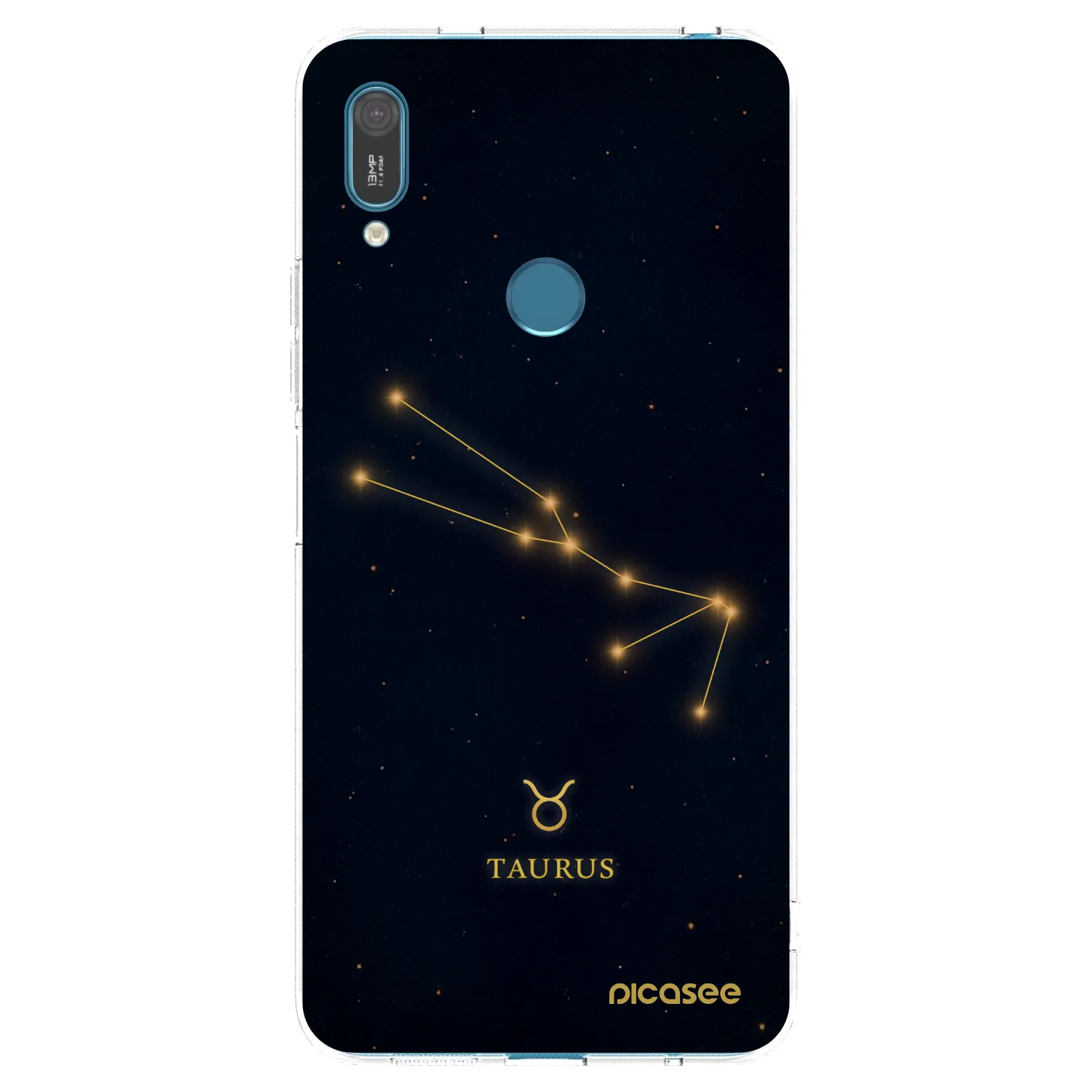 Picasee átlátszó szilikon tok az alábbi mobiltelefonokra Huawei Y7 2019 - TAURUS