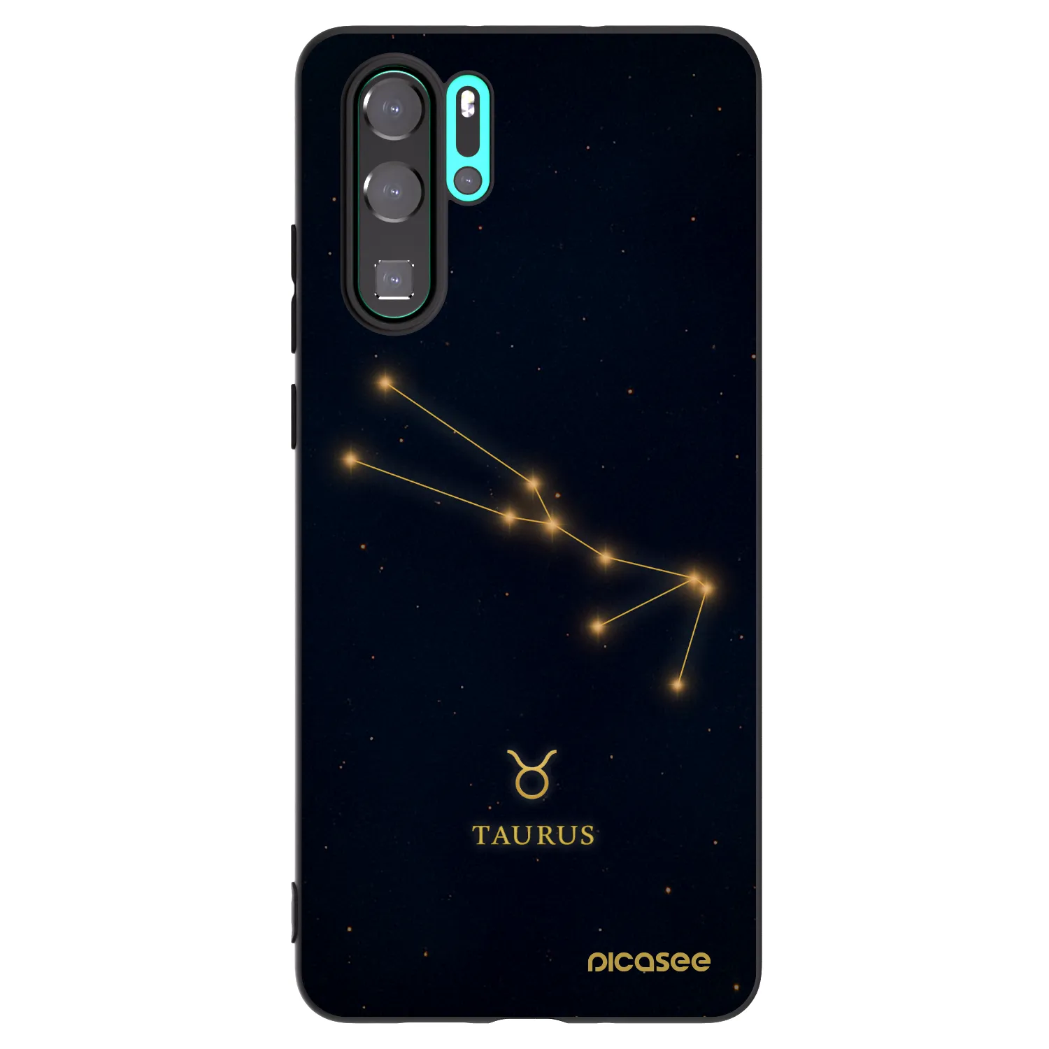 Picasee fekete szilikon tok az alábbi mobiltelefonokra Huawei P30 Pro - TAURUS