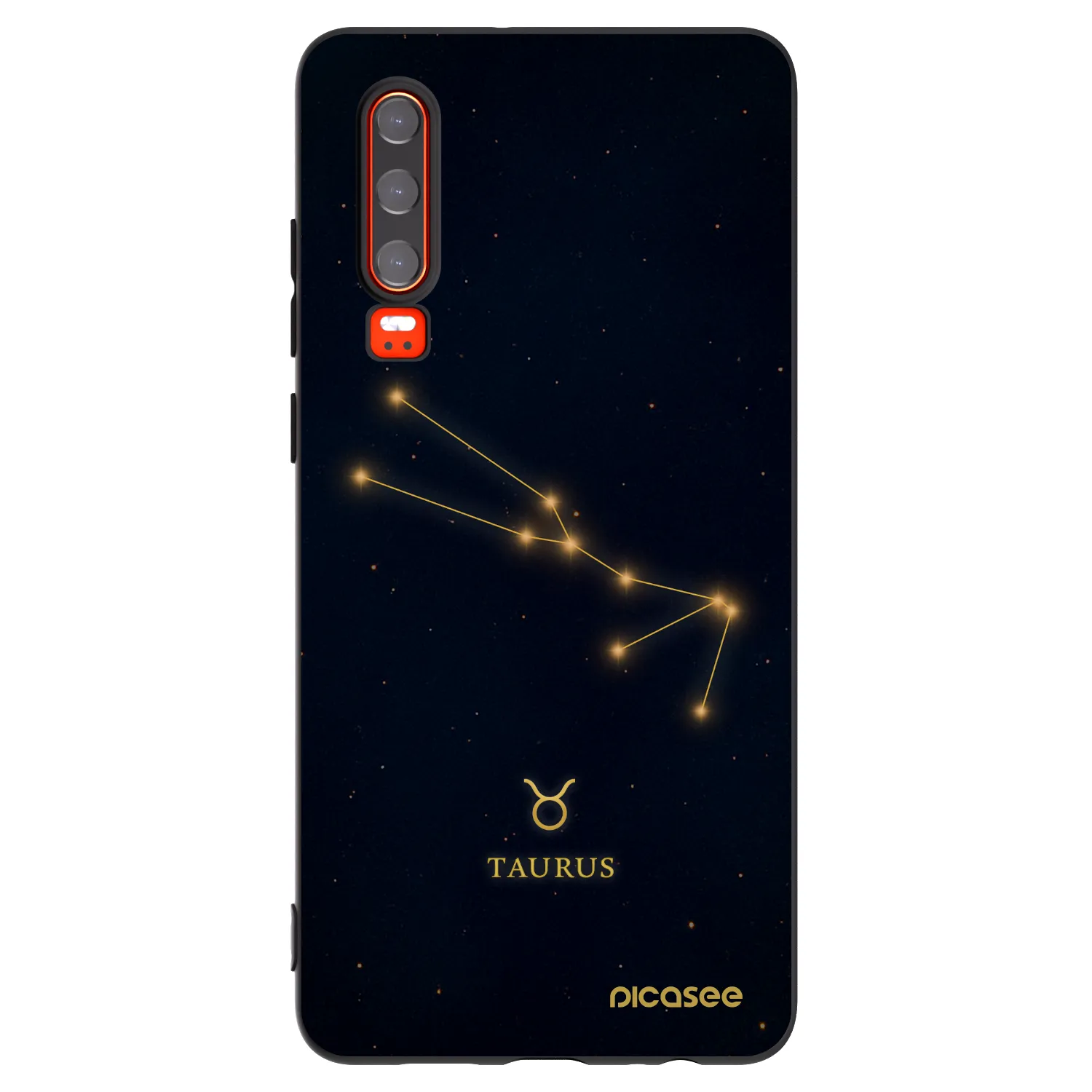 Picasee fekete szilikon tok az alábbi mobiltelefonokra Huawei P30 - TAURUS