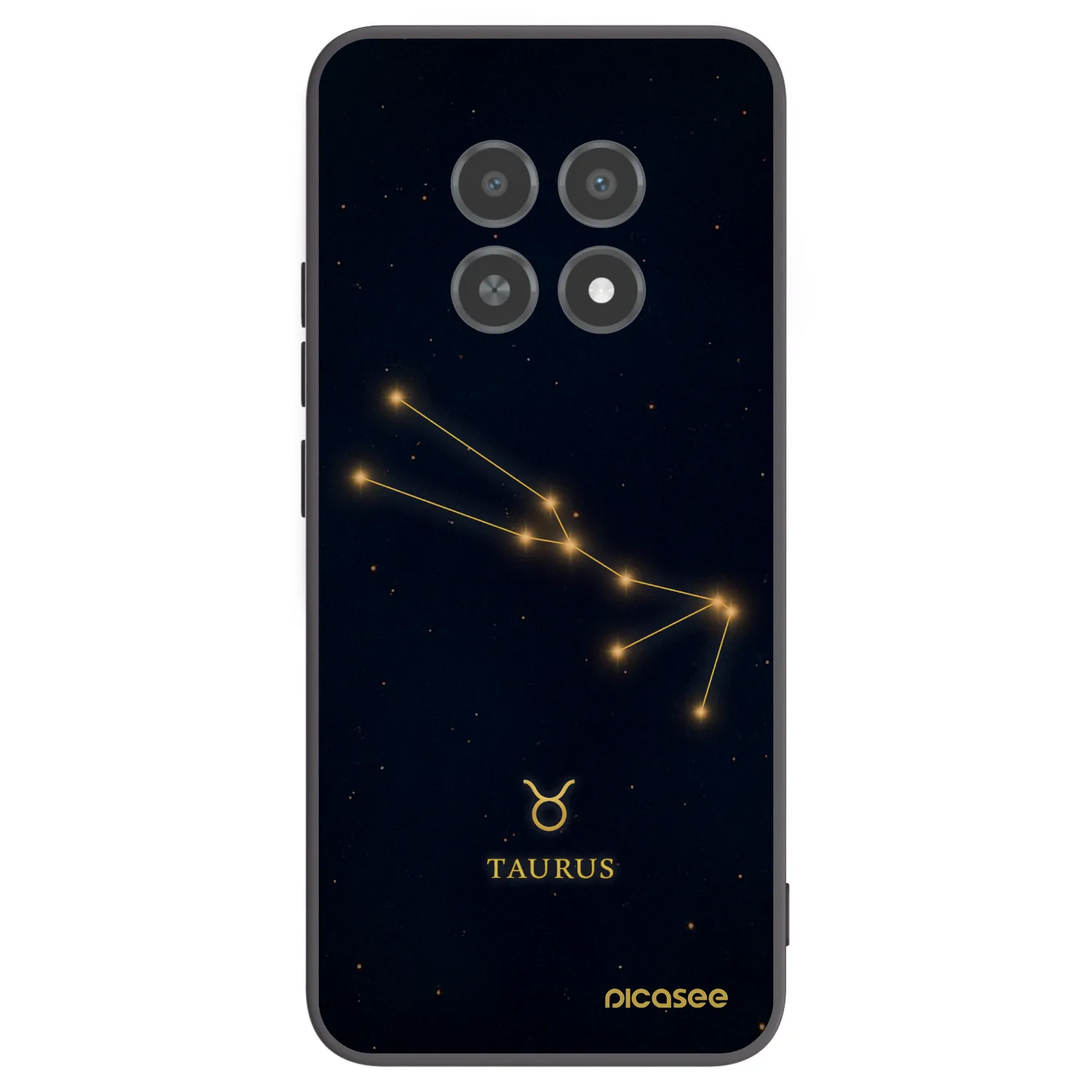 Picasee fekete szilikon tok az alábbi mobiltelefonokra Realme 12X - TAURUS