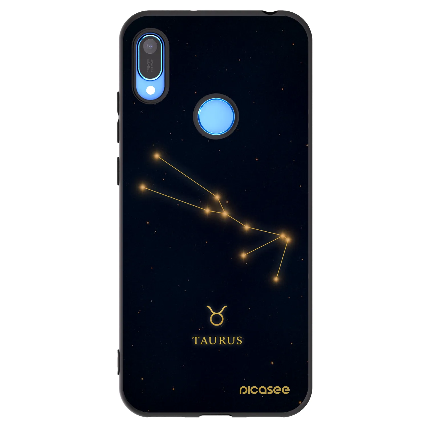 Picasee fekete szilikon tok az alábbi mobiltelefonokra Huawei Y6 2019 - TAURUS