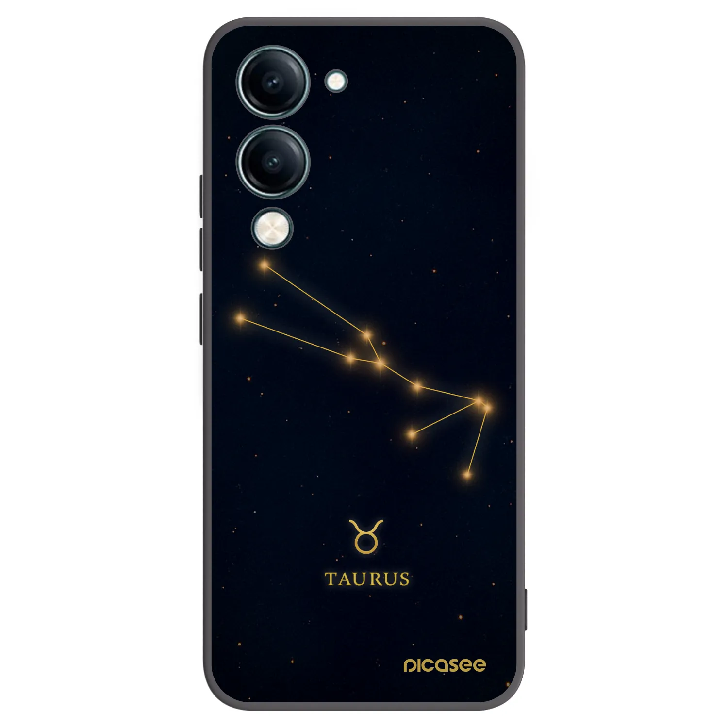 Picasee fekete szilikon tok az alábbi mobiltelefonokra Vivo Y29s 5G - TAURUS