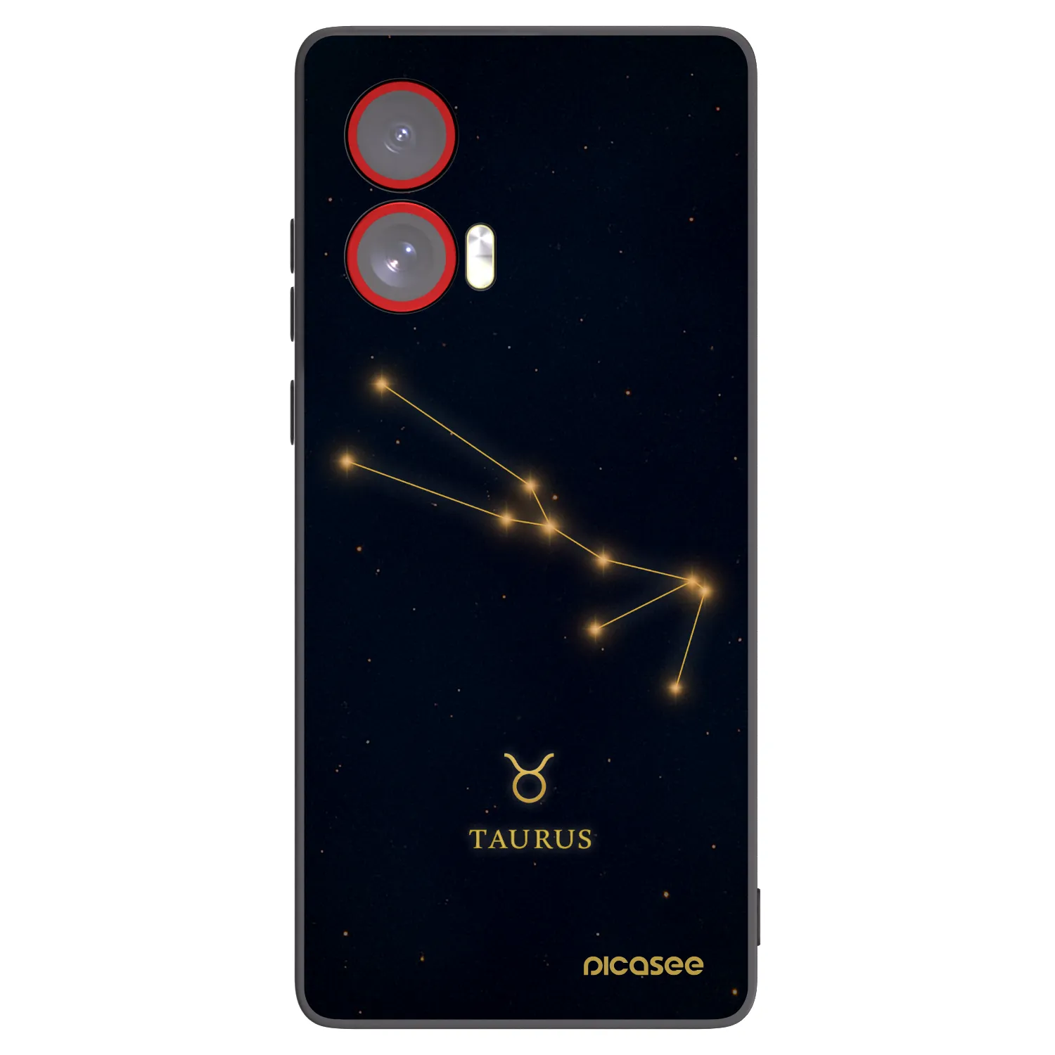 Picasee fekete szilikon tok az alábbi mobiltelefonokra Motorola Edge 50 Fusion - TAURUS