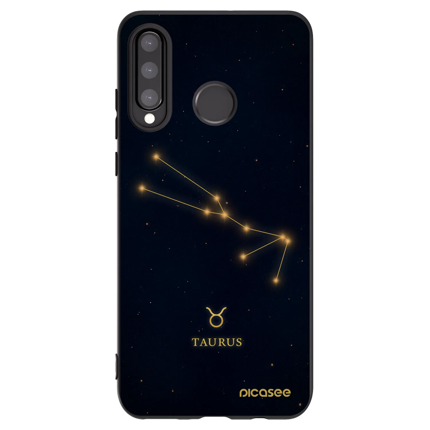 Picasee fekete szilikon tok az alábbi mobiltelefonokra Huawei P30 Lite - TAURUS
