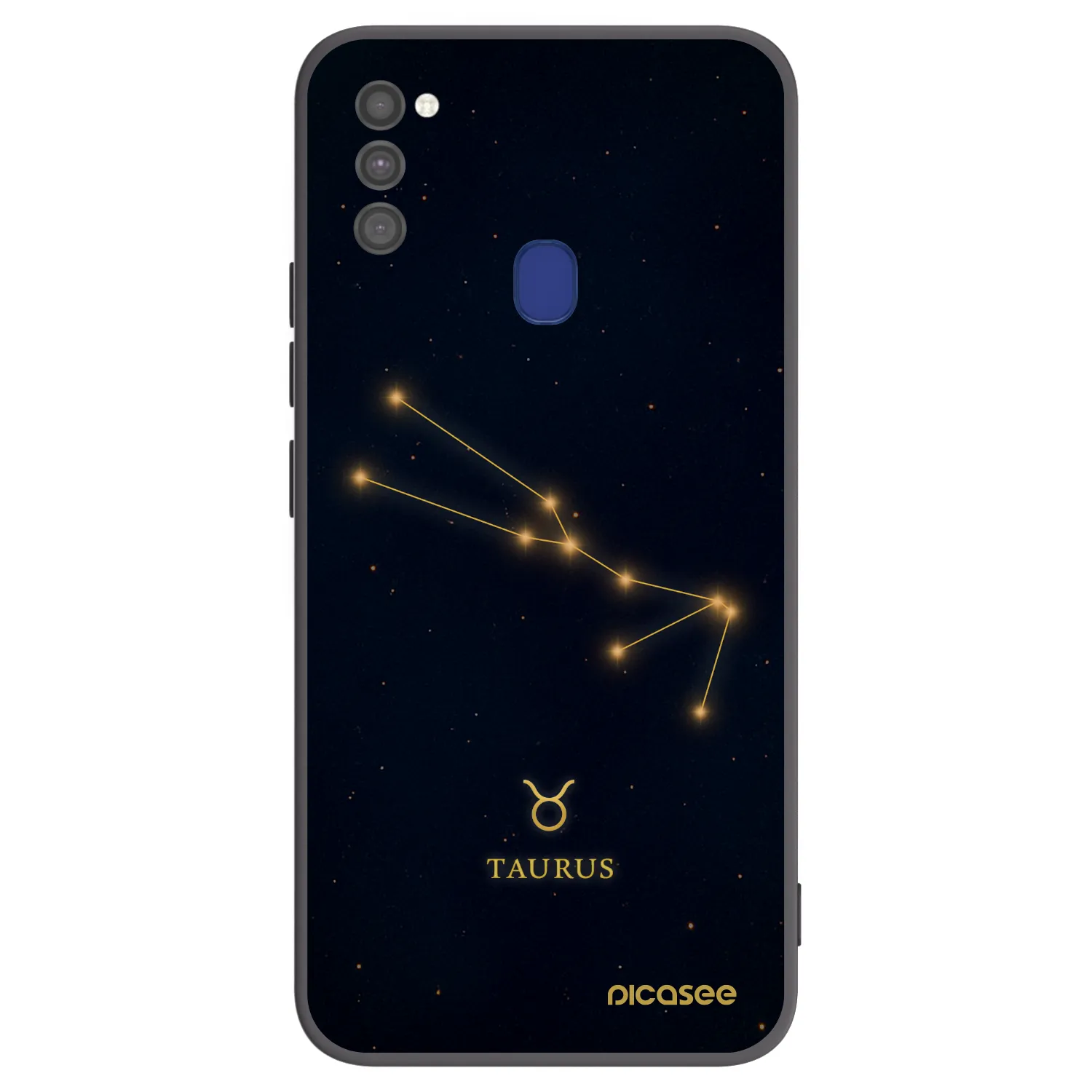 Picasee fekete szilikon tok az alábbi mobiltelefonokra Samsung Galaxy M21 M215F - TAURUS
