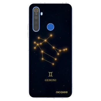 Picasee átlátszó szilikon tok az alábbi mobiltelefonokra Realme 5 - GEMINI
