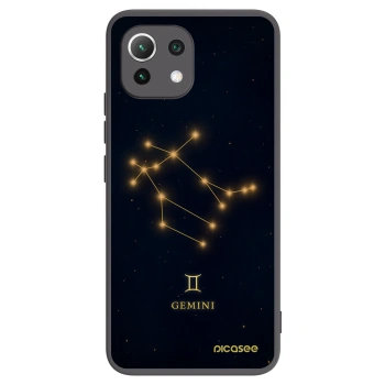 Picasee fekete szilikon tok az alábbi mobiltelefonokra Xiaomi Mi 11 Lite - GEMINI