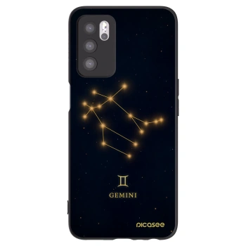 Picasee fekete szilikon tok az alábbi mobiltelefonokra OPPO A16s - GEMINI