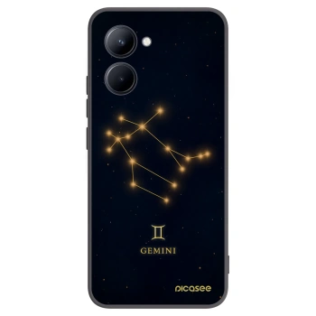 Picasee fekete szilikon tok az alábbi mobiltelefonokra Realme C33 (2023) - GEMINI