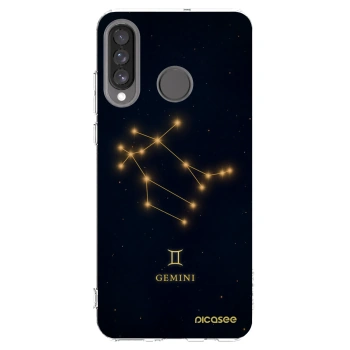 Picasee átlátszó szilikon tok az alábbi mobiltelefonokra Huawei P30 Lite - GEMINI