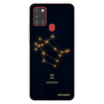 Picasee átlátszó szilikon tok az alábbi mobiltelefonokra Samsung Galaxy A21s - GEMINI