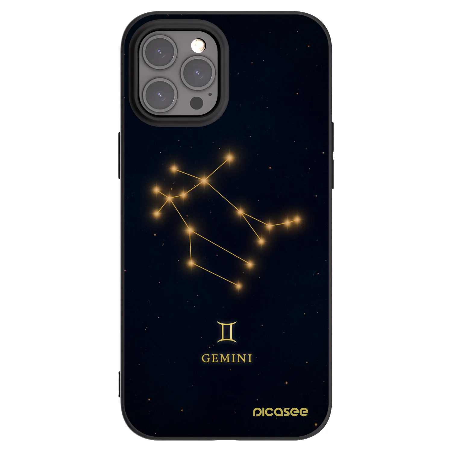 Picasee fekete szilikon tok az alábbi mobiltelefonokra Apple iPhone 12 Pro Max - GEMINI