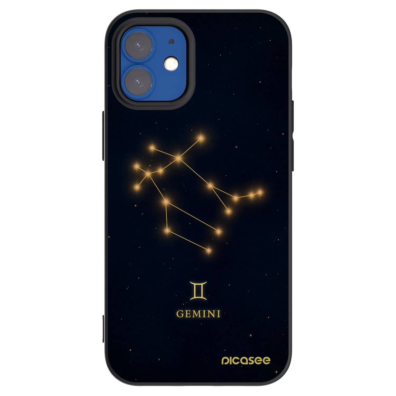 Picasee fekete szilikon tok az alábbi mobiltelefonokra Apple iPhone 12 mini - GEMINI