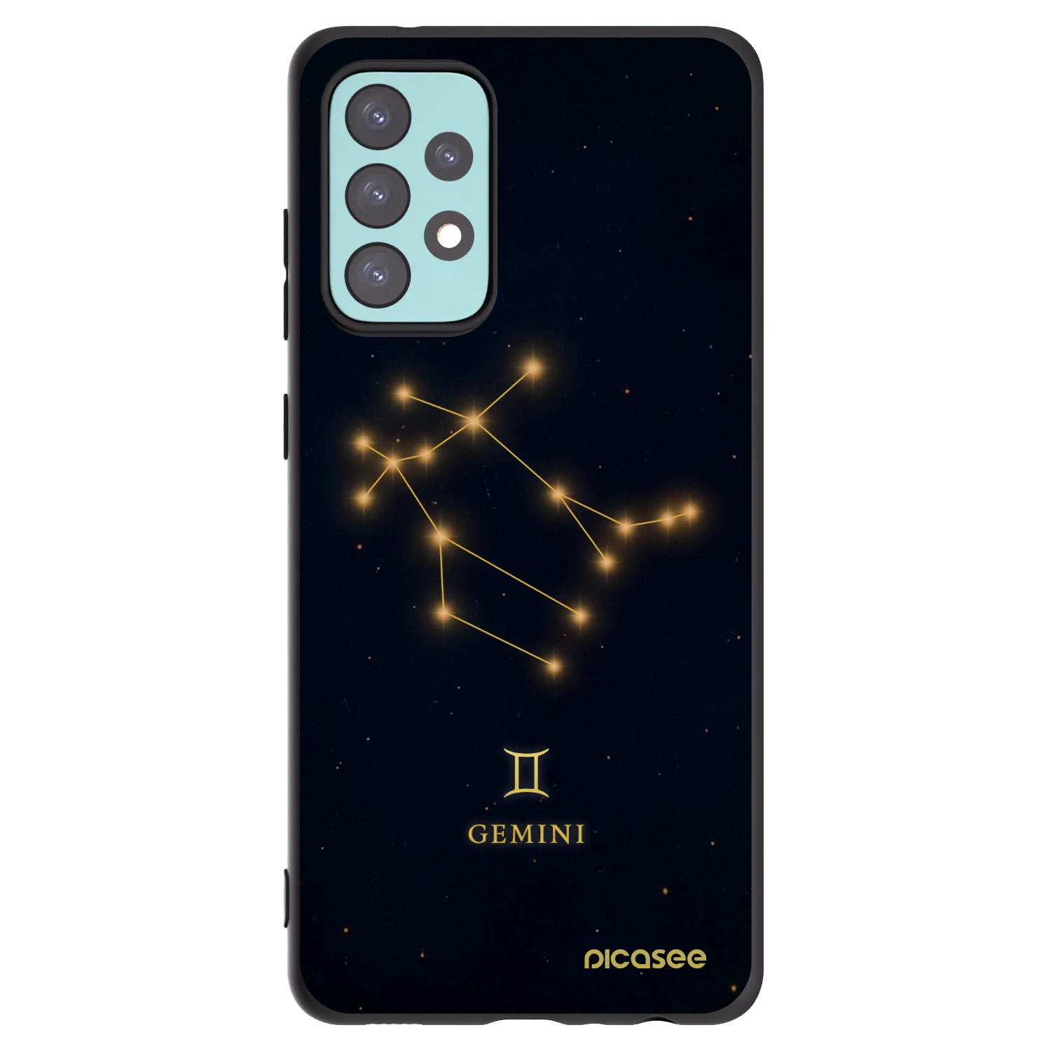 Picasee fekete szilikon tok az alábbi mobiltelefonokra Samsung Galaxy A72 A725F - GEMINI