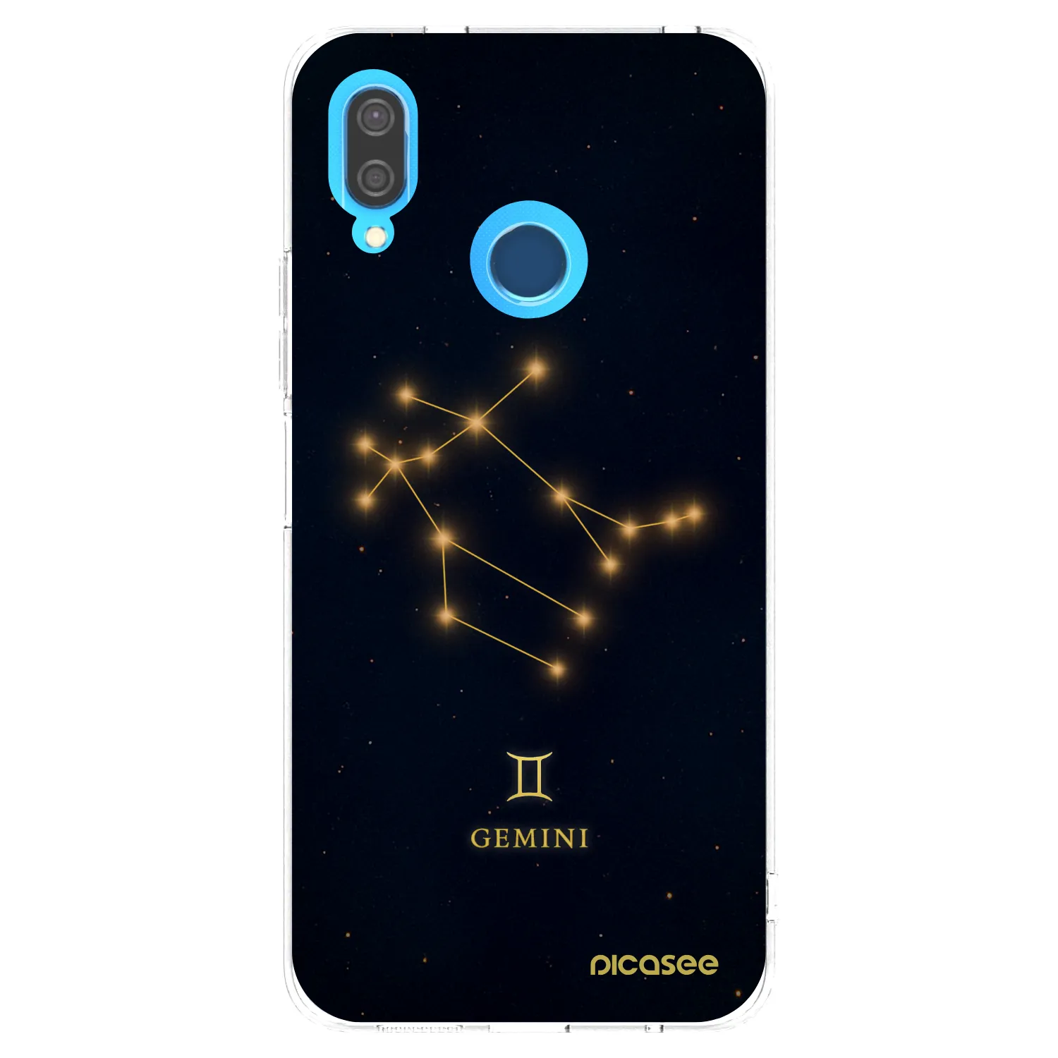 Picasee átlátszó szilikon tok az alábbi mobiltelefonokra Huawei P20 Lite - GEMINI